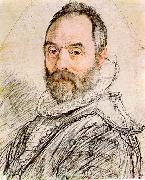 GOLTZIUS, Hendrick Portrait of Sculptor Giambologna dg oil on canvas